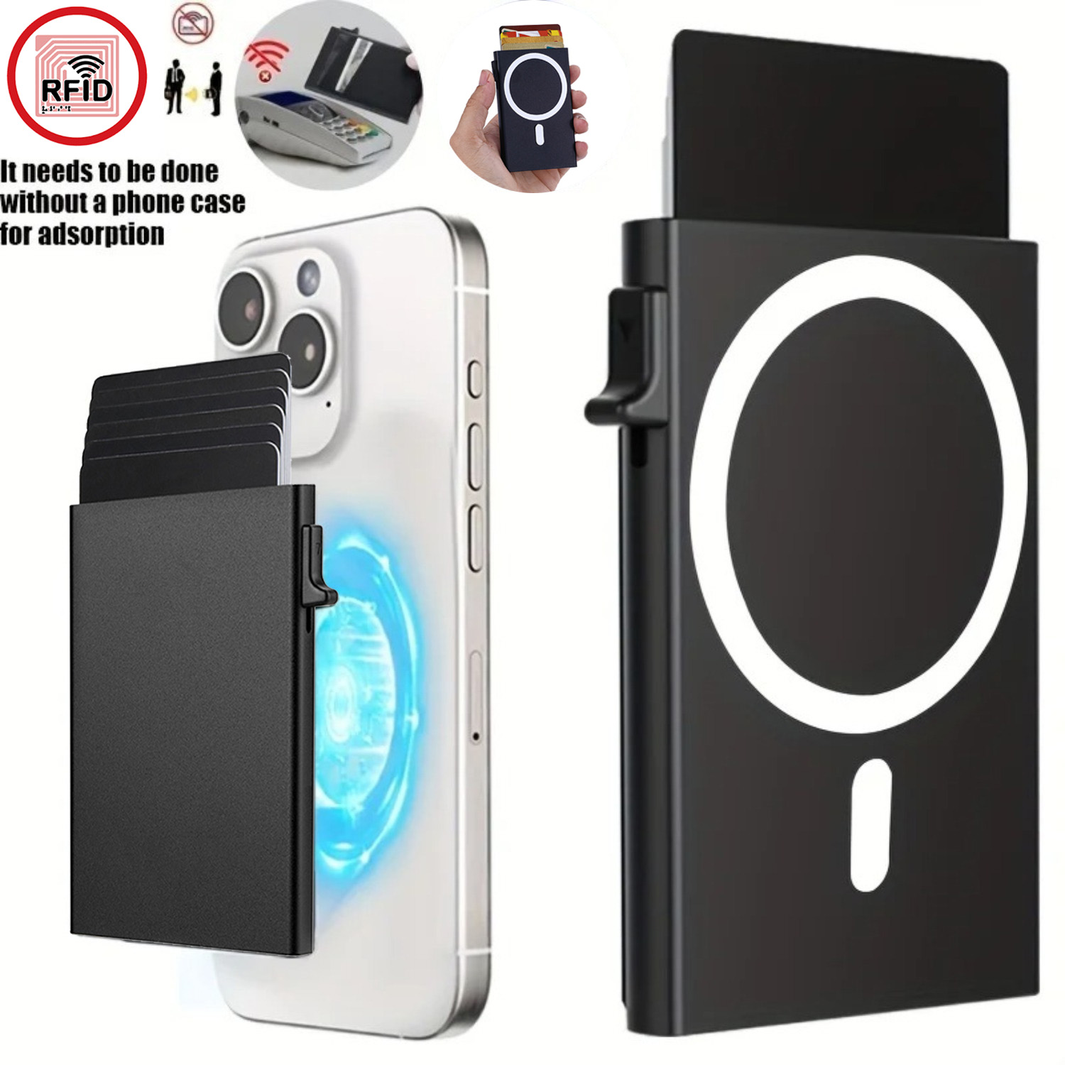 Money Clip Magnetic - 2026 Aluminum Alloy Pop-Up Card Clip,