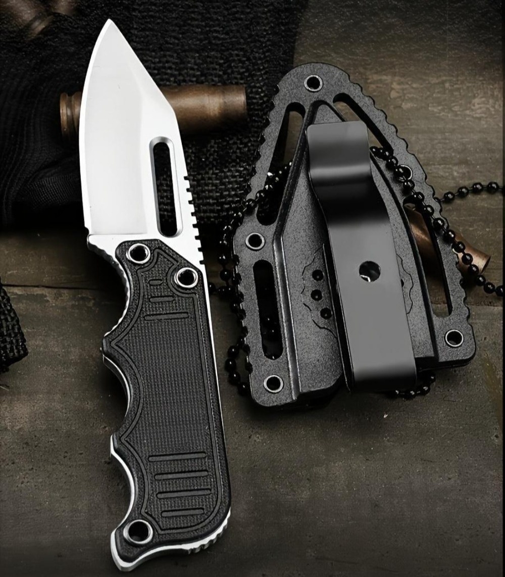 Portable Neck Knife with Kydex – Edc Carry Fixed Blade Knife recenzja i cena