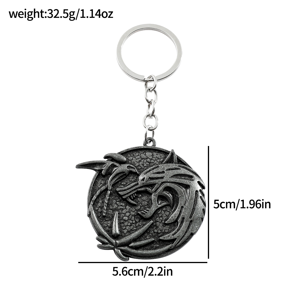 Vintage Wolf Head Keychain Gam – Carabiner Keychain recenzja i cena