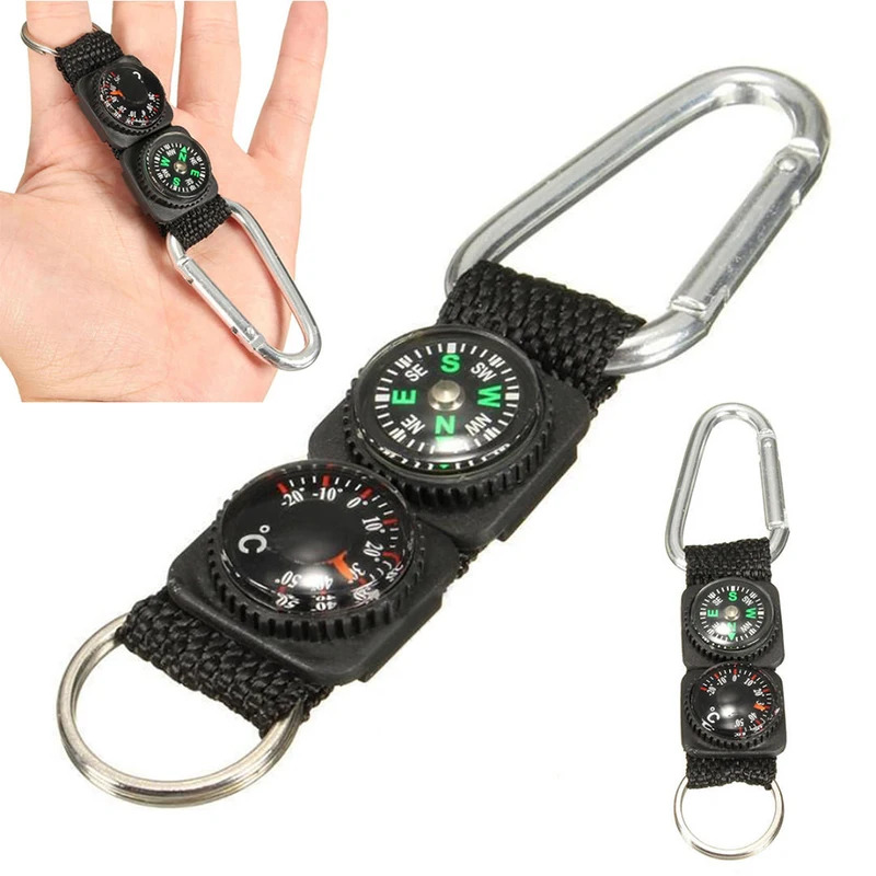 1pc Universal Multifunction 3  – Compass Keychain Mini recenzja i cena
