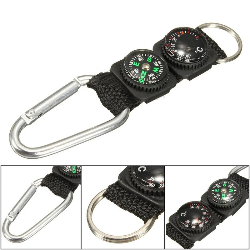 1pc Universal Multifunction 3  – Compass Keychain Mini recenzja i cena