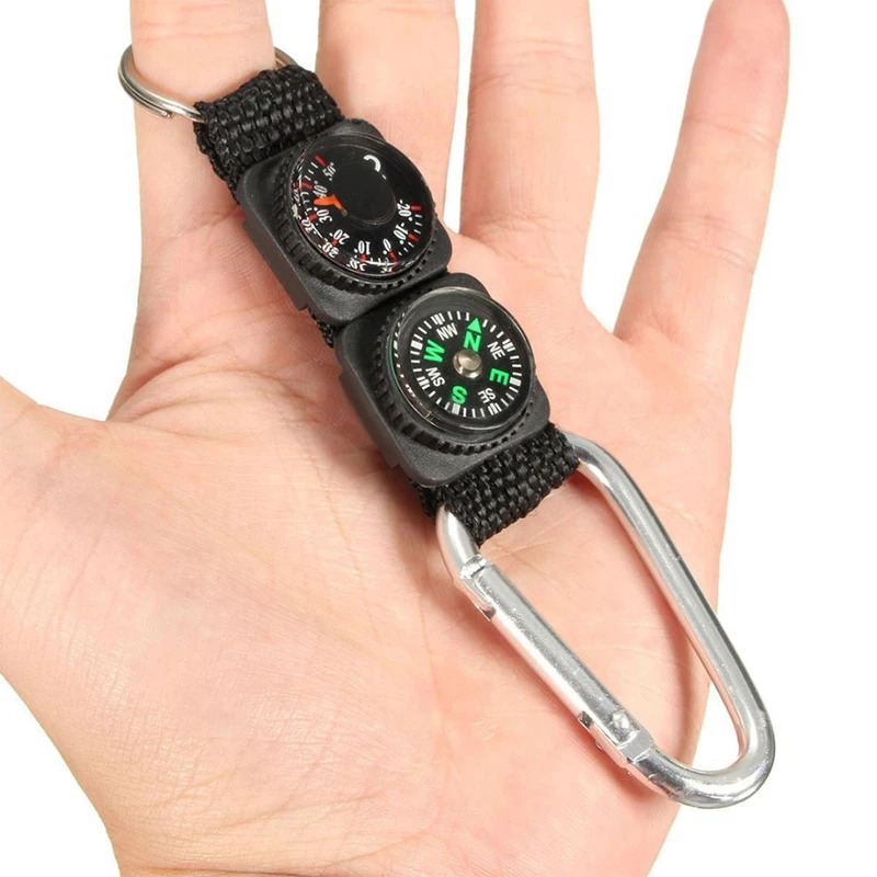 1pc Universal Multifunction 3  – Compass Keychain Mini recenzja i cena