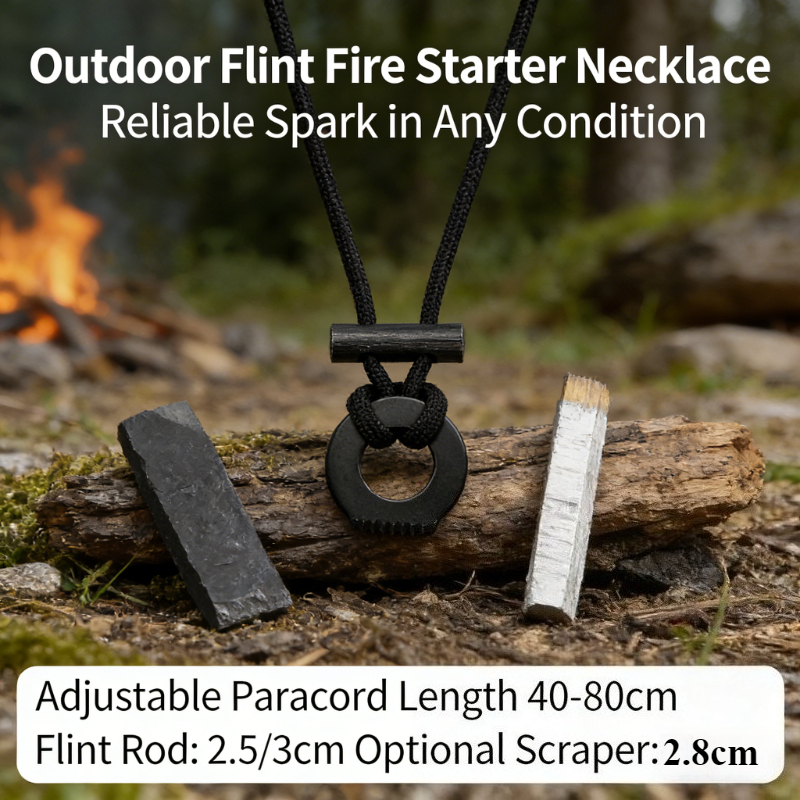 New Portable Paracord Survival – Ferro Rod Striker recenzja i cena