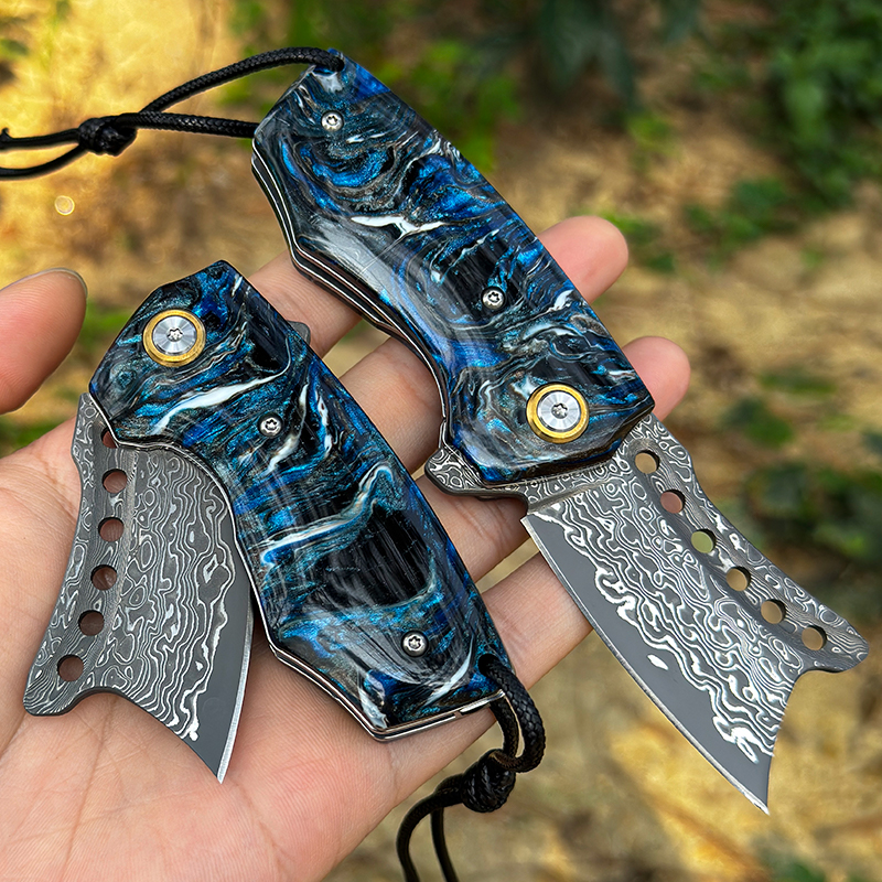 Handmade Damascus Steel Pocket – Edc Carry Pocket Knife recenzja i cena