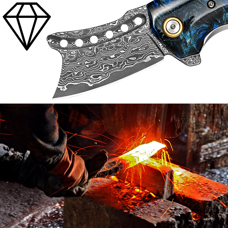 Handmade Damascus Steel Pocket – Edc Carry Pocket Knife recenzja i cena