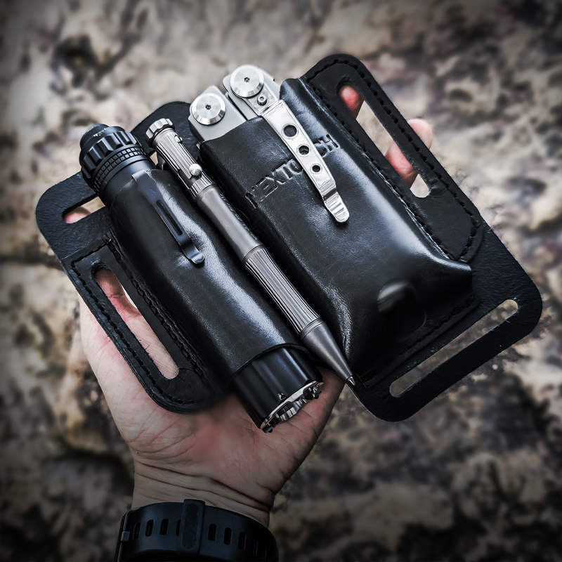1PC. Leather EDC Pouch for Fla – Leather Edc. Carry Pouch recenzja i cena