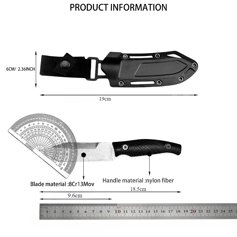 KS 1083 Black Small Straight K – Edc Carry Fixed Blade Knife recenzja i cena