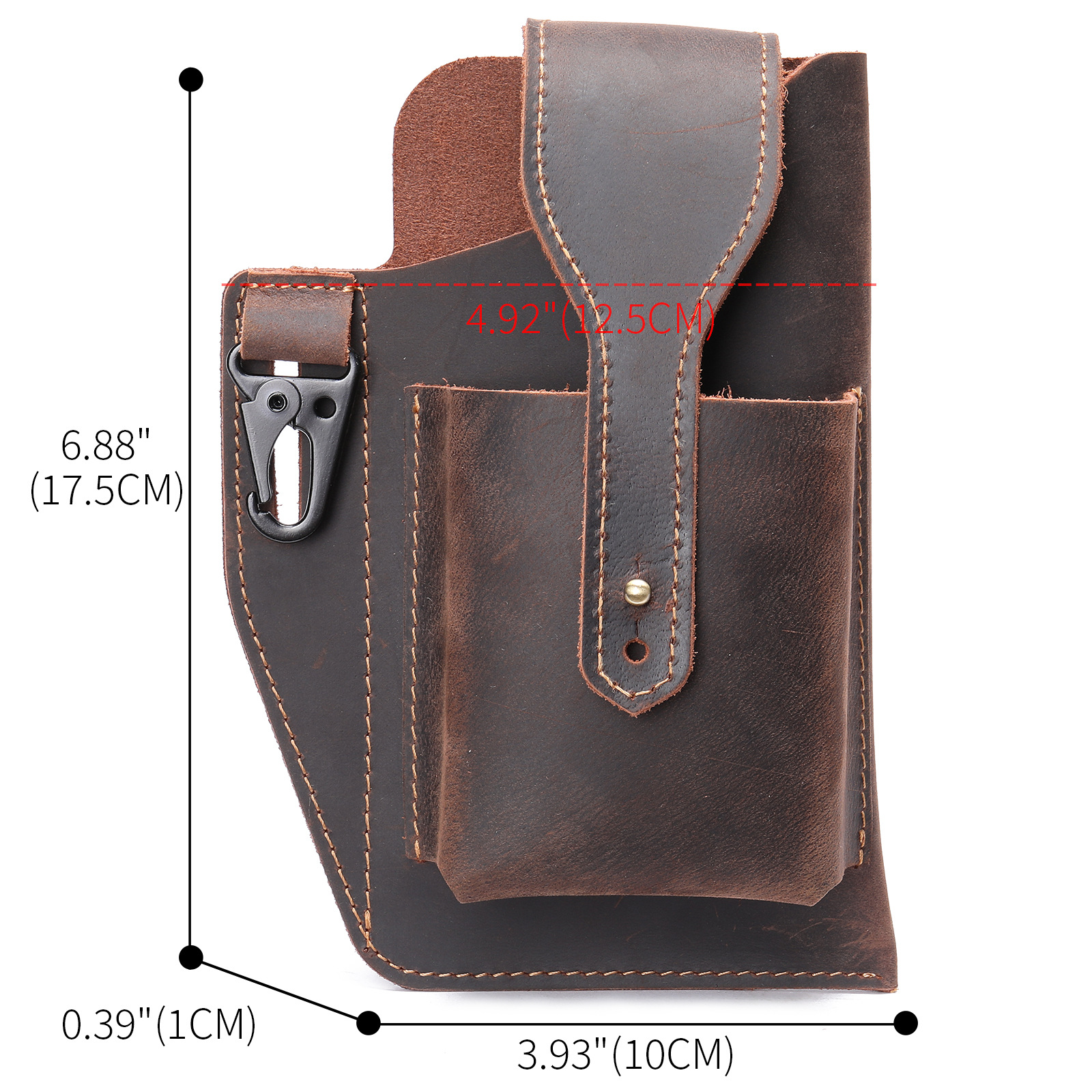 Crazy Horse Leather Phone Hols – Leather Edc. Carry Pouch recenzja i cena