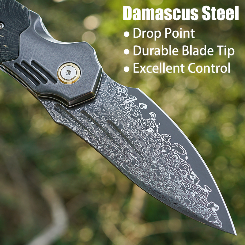 VNLA Handmade Damascus Steel P – Edc Carry Pocket Knife recenzja i cena
