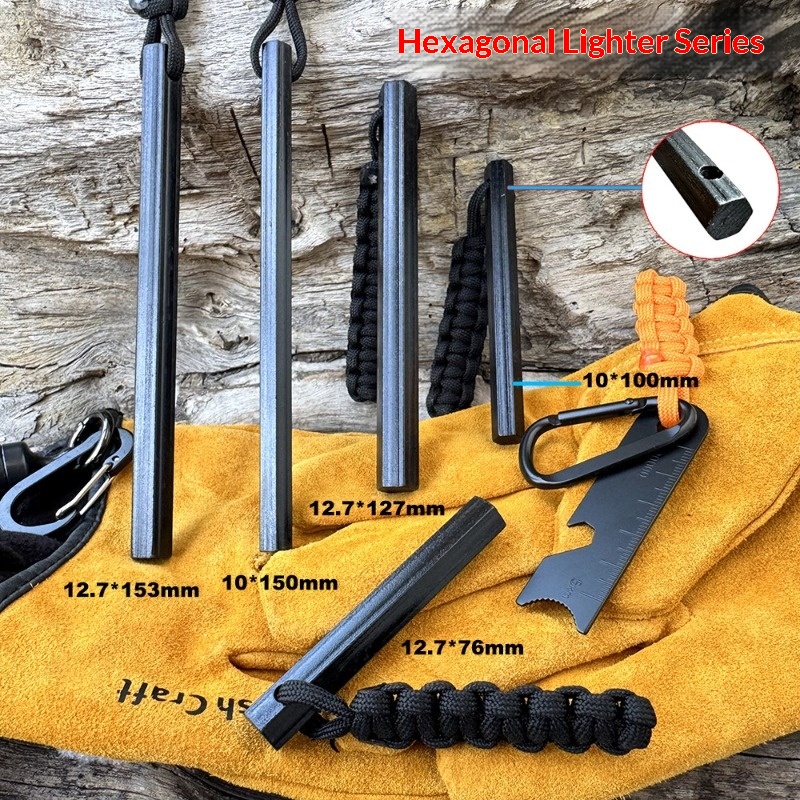 Hand Woven Rope Hexagonal Flin – Ferro Rod Striker recenzja i cena