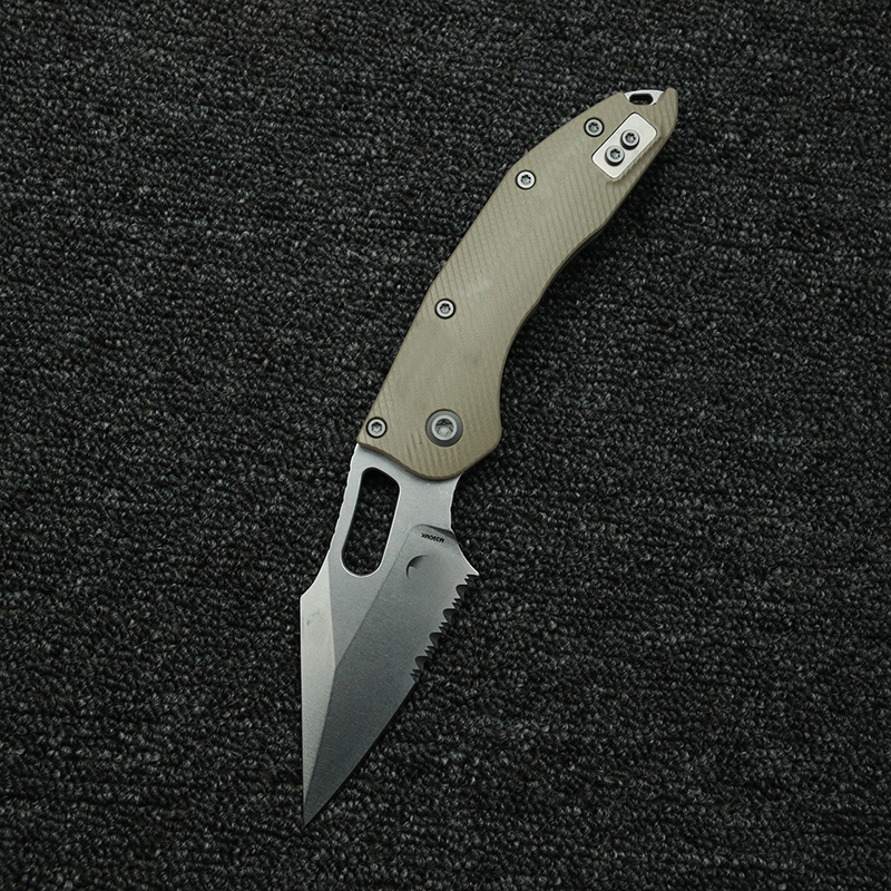 LEMIFSHE  Manual Stitch Textur – Edc Carry Pocket Knife recenzja i cena