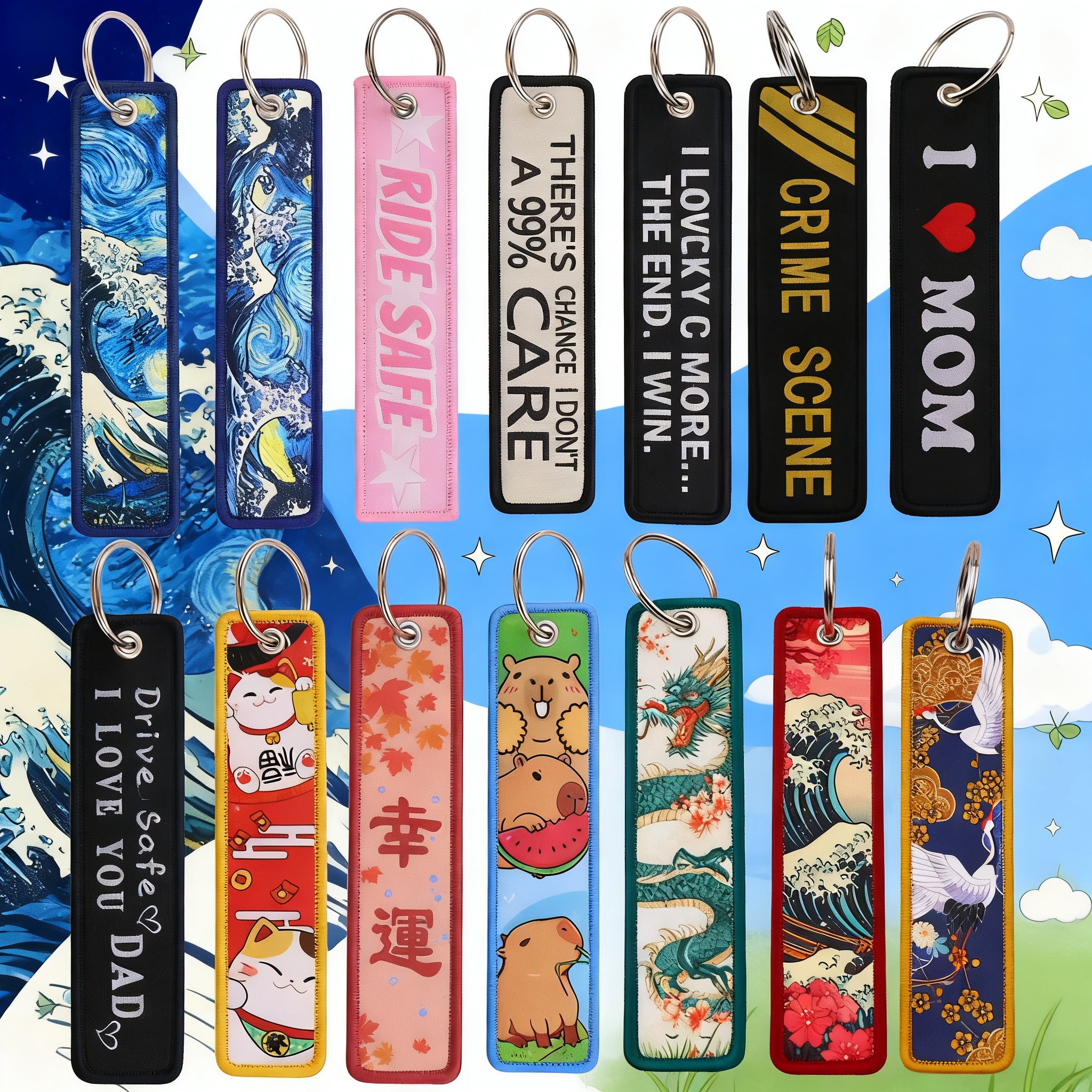 Van Gogh Embroidery Key Fobs K – Carabiner Keychain recenzja i cena