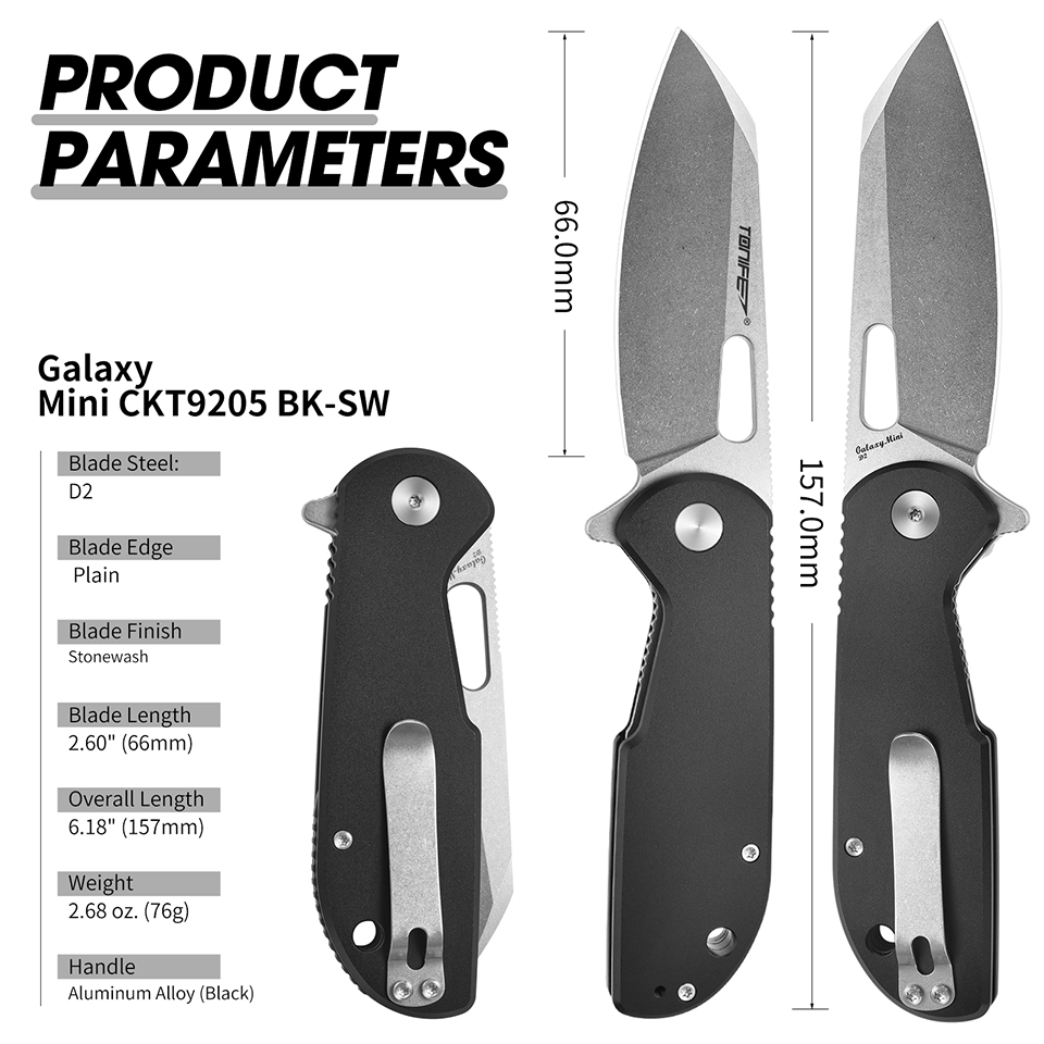 TONIFE Galaxy Mini CKT9205 Fol – Edc Carry Pocket Knife recenzja i cena