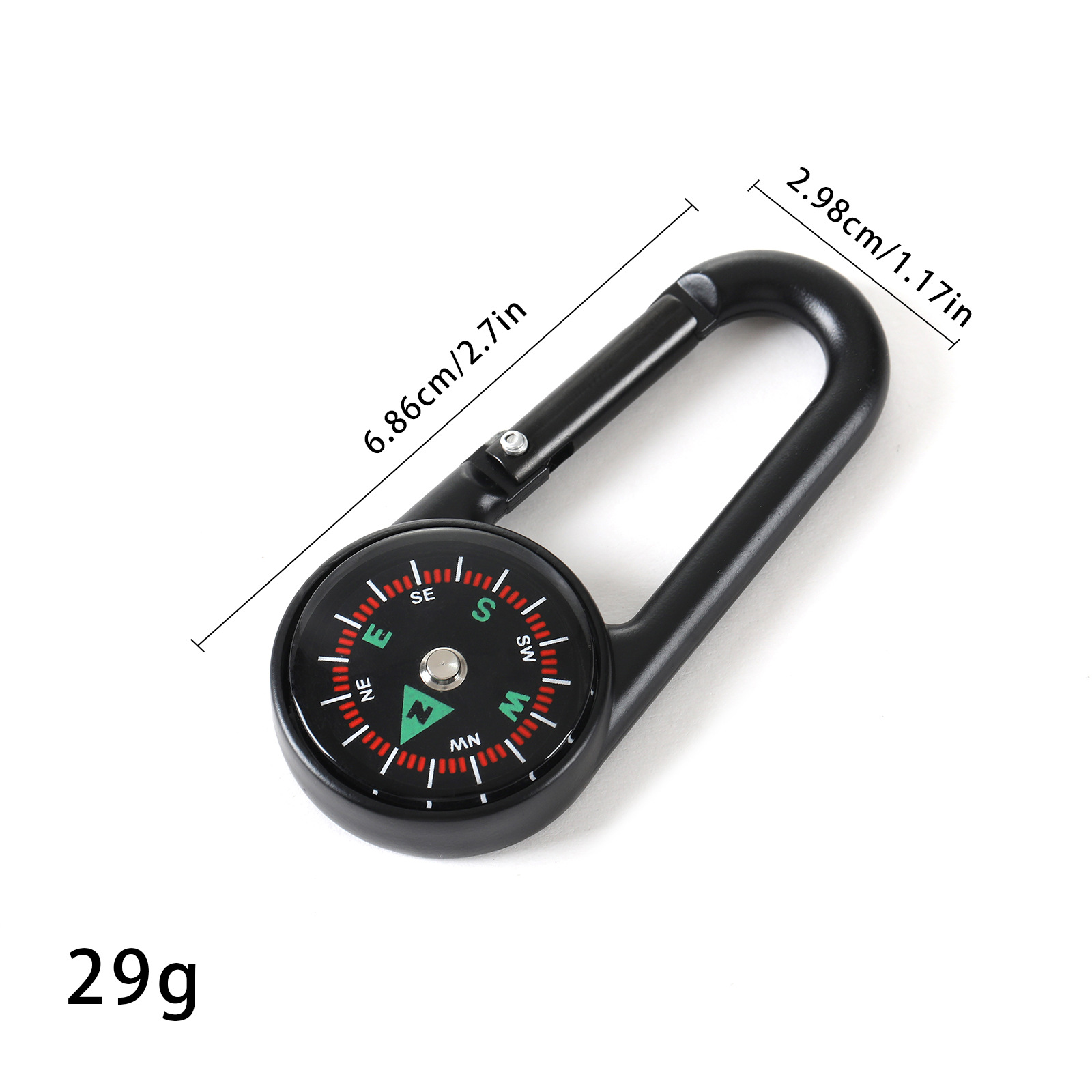 2-in-1 Metal Keychain with Com – Compass Keychain Mini recenzja i cena