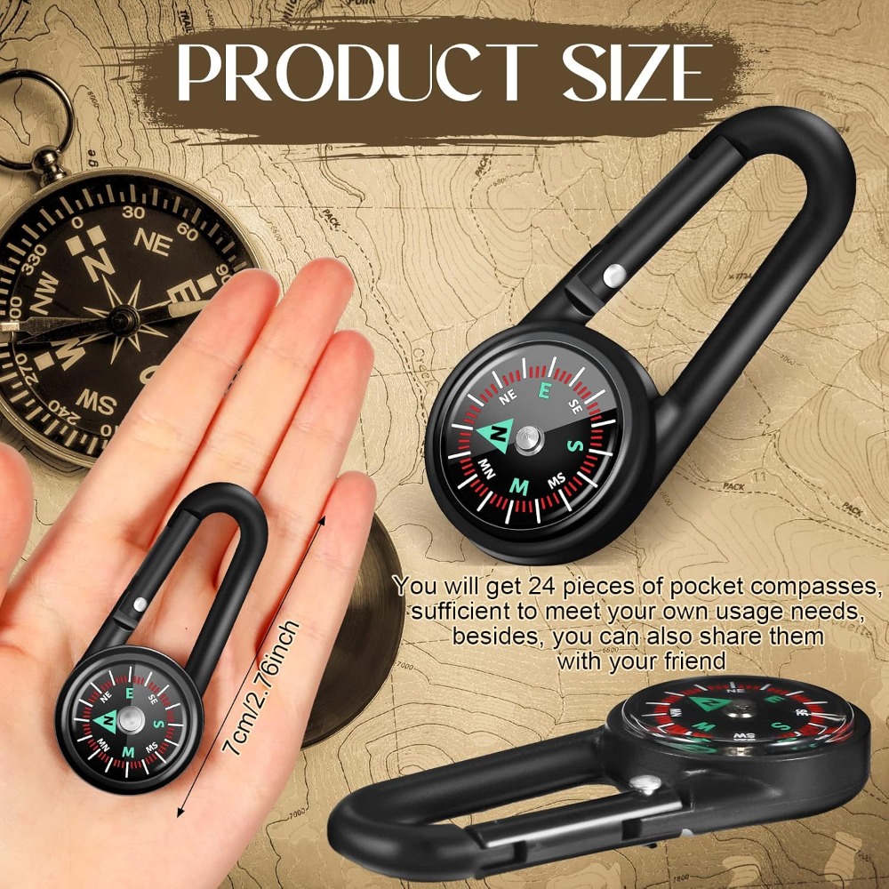 6-50 Pcs Mini Magnetic Compass – Compass Keychain Mini recenzja i cena