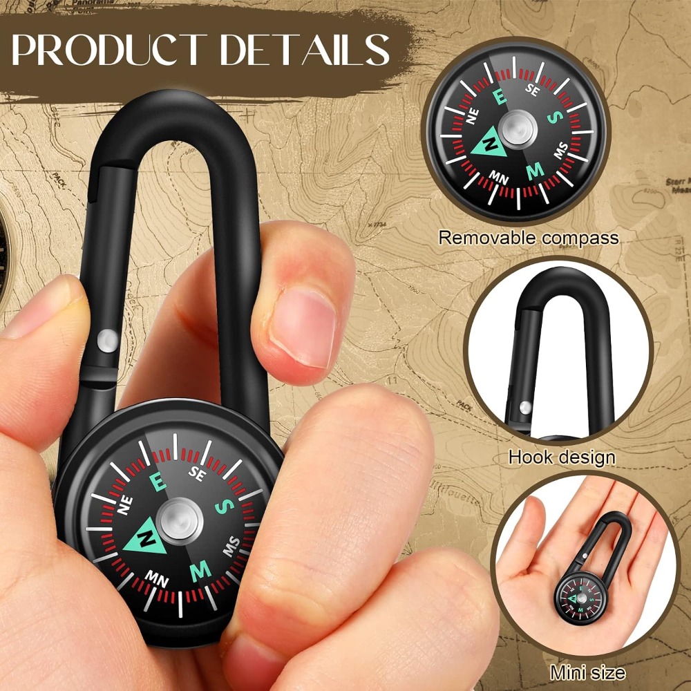6-50 Pcs Mini Magnetic Compass – Compass Keychain Mini recenzja i cena