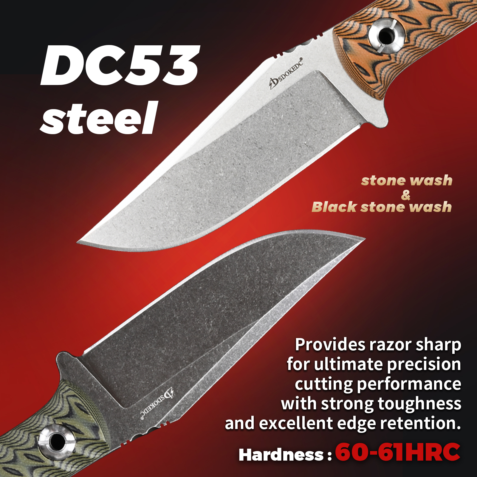 SDOKEDC Portable EDC Carry Cut – Edc Carry Fixed Blade Knife recenzja i cena